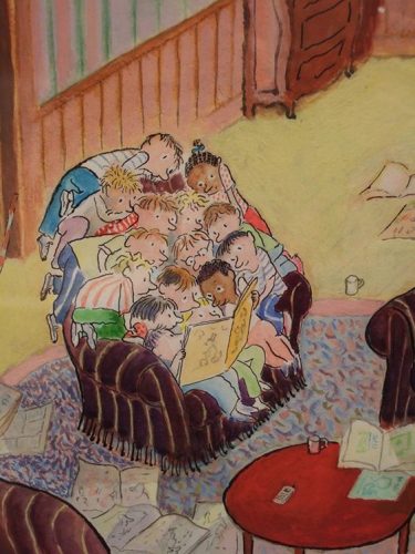 BookArt: Reading Kids on Paintings.
