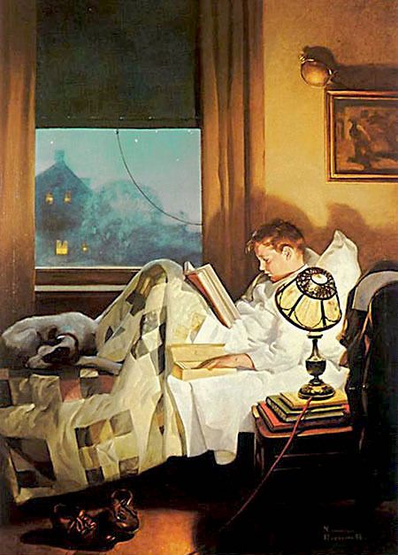 norman rockwell books and reading