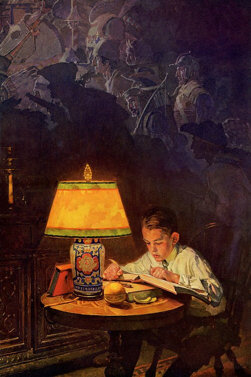 norman rockwell books and reading