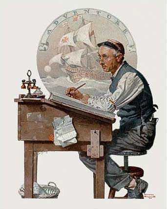 norman rockwell books and reading