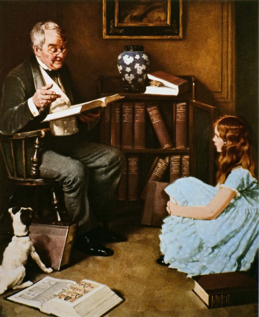 norman rockwell books and reading