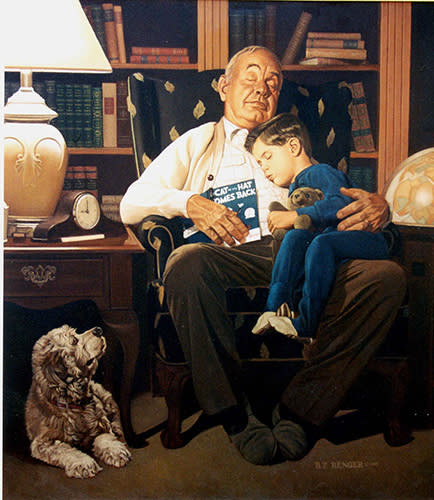 norman rockwell books and reading