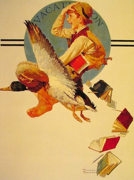 norman rockwell books and reading