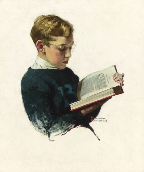 norman rockwell books and reading