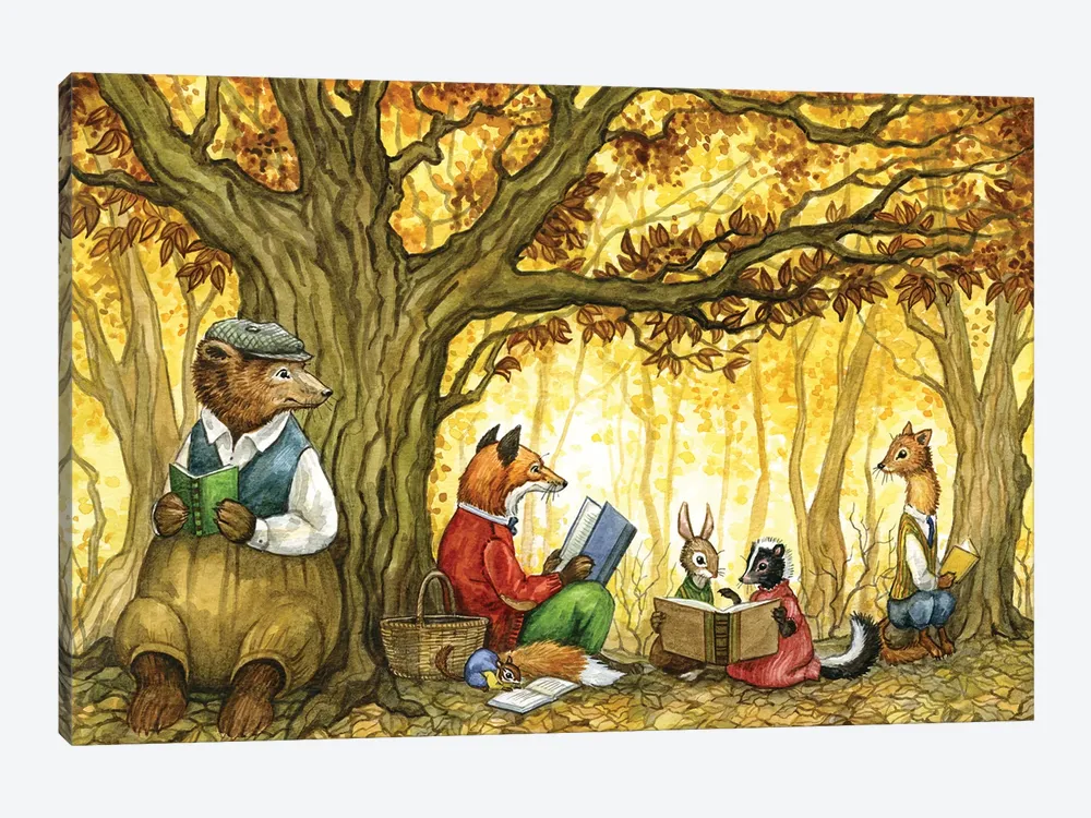 astrid sheckels book illustration autumn reading