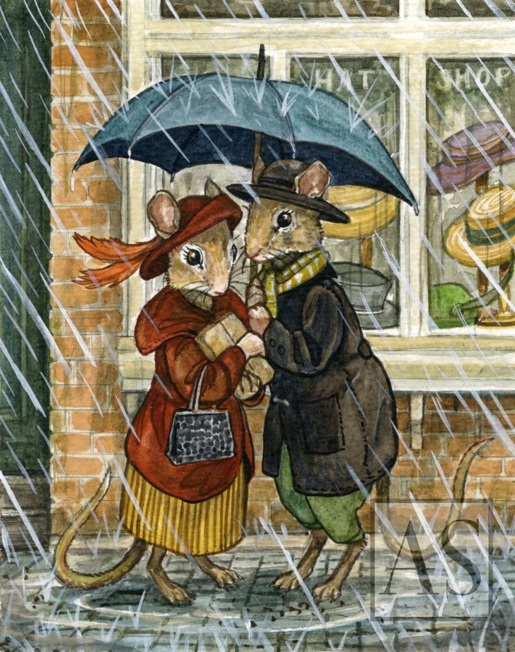 astrid sheckels book illustration caught in the rain