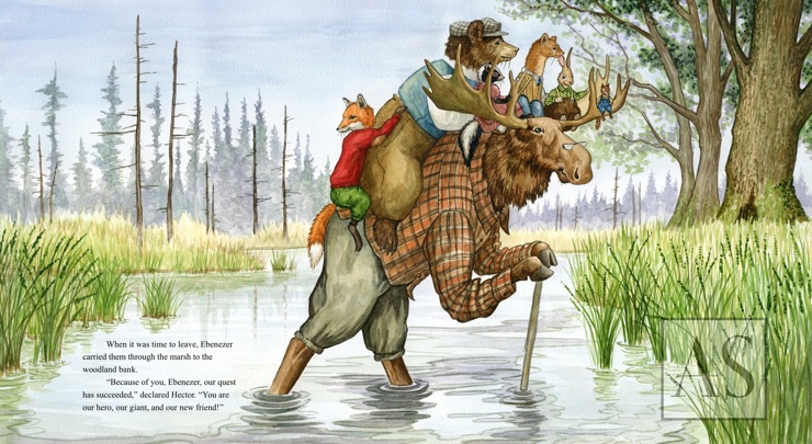 astrid sheckels book illustration hector fox and giant quest 1