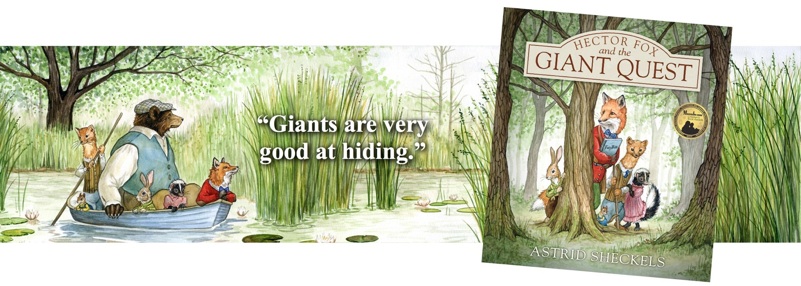 astrid sheckels book illustration hector fox and giant quest cover