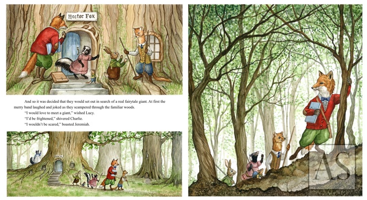 astrid sheckels book illustration hector fox and giant quest