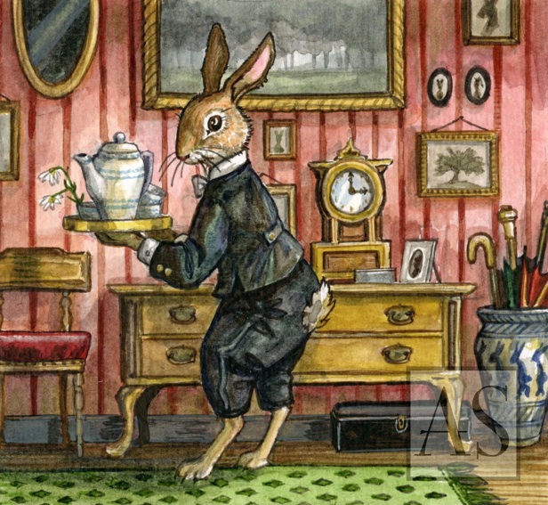 astrid sheckels book illustration rabbit butler