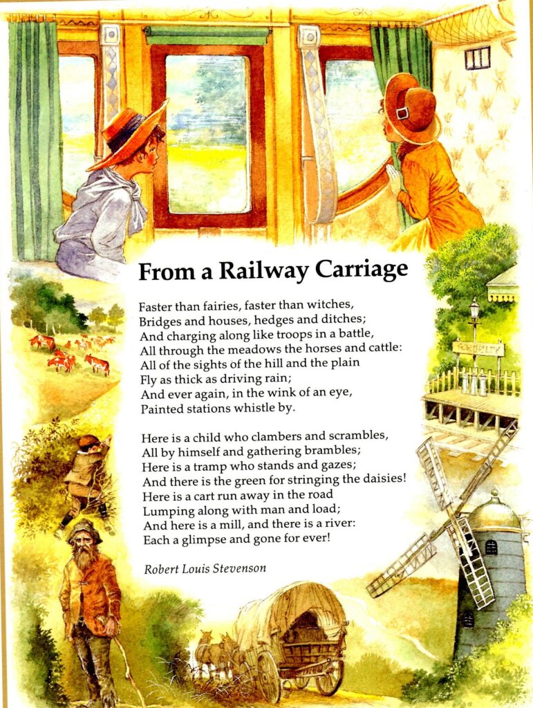 children's poems robert louis stevenson bookmarin trains