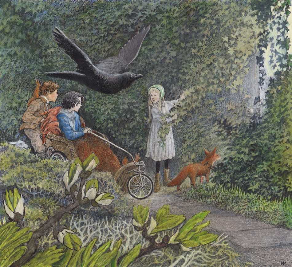 inga moore art book illustrations bookmarin
