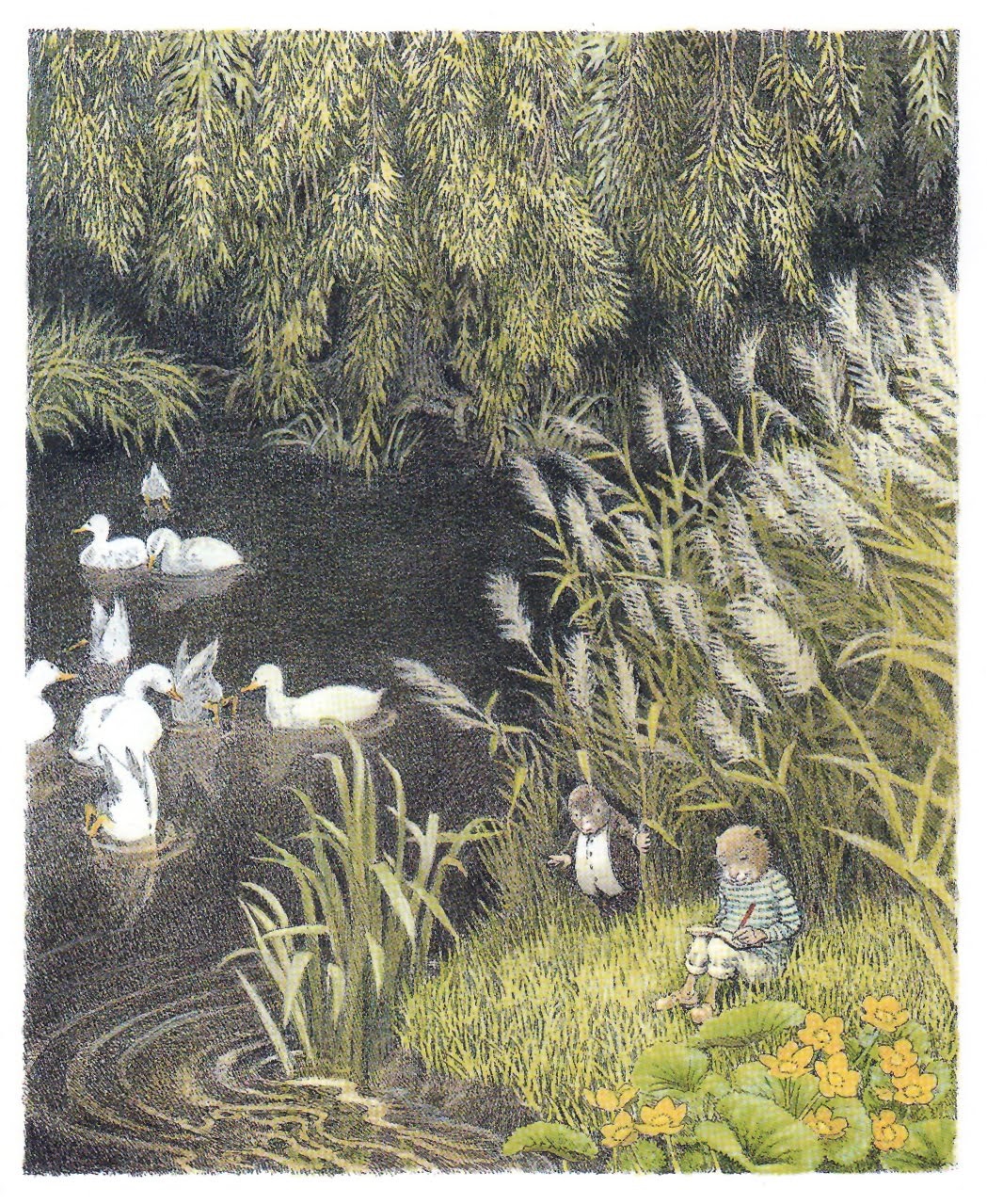 inga moore art book illustrations bookmarin