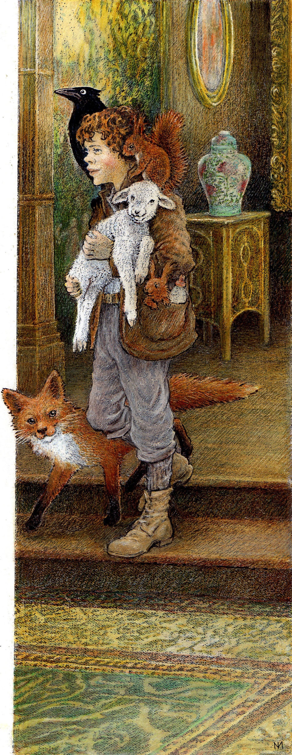 inga moore art book illustrations bookmarin