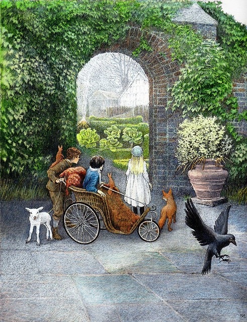 inga moore art book illustrations bookmarin
