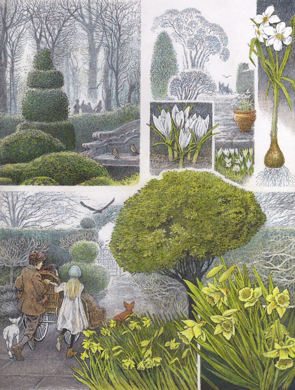 inga moore art book illustrations bookmarin