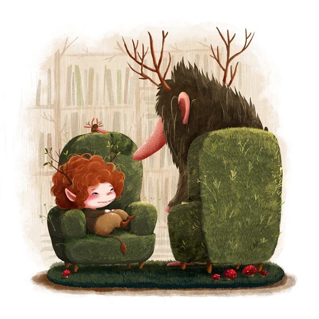 emilia dzubak book illustrations art astrid library