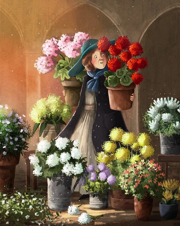 emilia dzubak book illustrations art borrowers