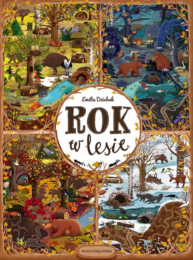 emilia dzubak book illustrations art year in forest