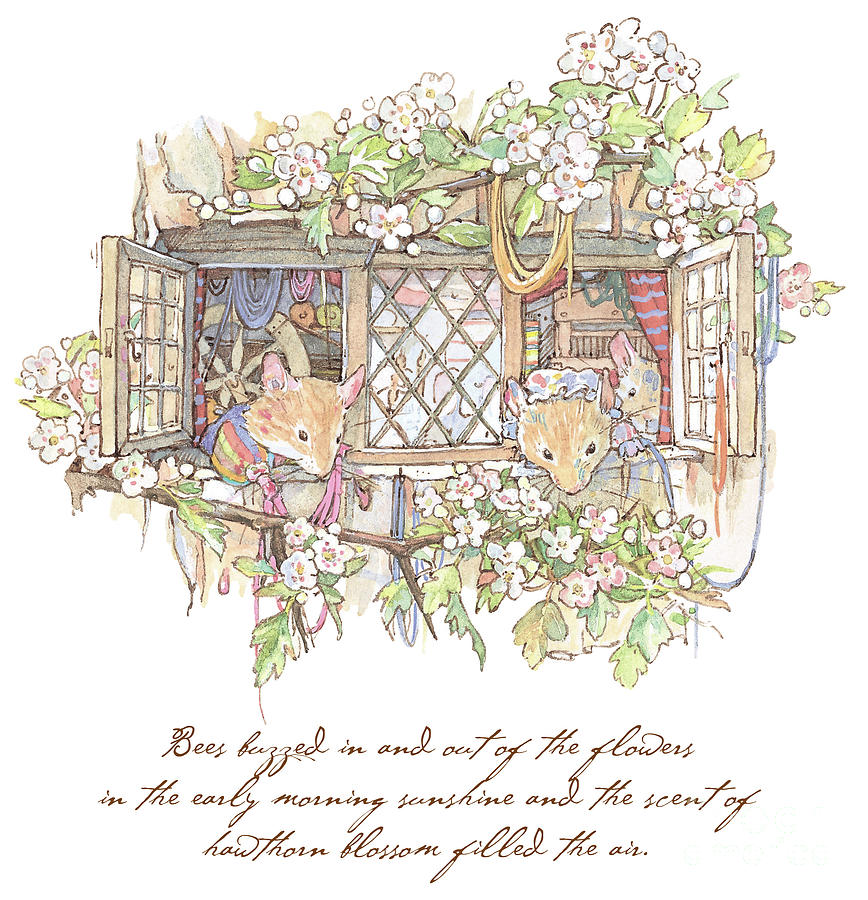 the-weavers-brambly-hedge bookmarin illustration